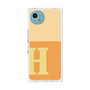 プレミアムスクエアケース［ オリジナル - initial two tone - H orange ］