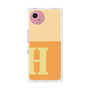 プレミアムスクエアケース［ オリジナル - initial two tone - H orange ］
