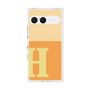 プレミアムスクエアケース［ オリジナル - initial two tone - H orange ］