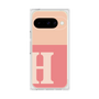 プレミアムスクエアケース［ オリジナル - initial two tone - H pink ］