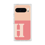 プレミアムスクエアケース［ オリジナル - initial two tone - H pink ］