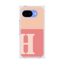プレミアムスクエアケース［ オリジナル - initial two tone - H pink ］