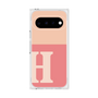 プレミアムスクエアケース［ オリジナル - initial two tone - H pink ］