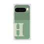 プレミアムスクエアケース［ オリジナル - initial two tone - H green ］