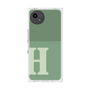 プレミアムスクエアケース［ オリジナル - initial two tone - H green ］