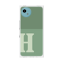 プレミアムスクエアケース［ オリジナル - initial two tone - H green ］