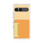 プレミアムスクエアケース［ オリジナル - initial two tone - I orange ］