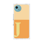 プレミアムスクエアケース［ オリジナル - initial two tone - J orange ］