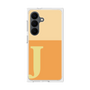 プレミアムスクエアケース［ オリジナル - initial two tone - J orange ］