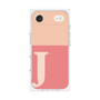 プレミアムスクエアケース［ オリジナル - initial two tone - J pink ］