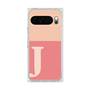 プレミアムスクエアケース［ オリジナル - initial two tone - J pink ］