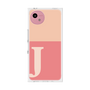 プレミアムスクエアケース［ オリジナル - initial two tone - J pink ］
