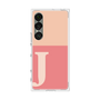 プレミアムスクエアケース［ オリジナル - initial two tone - J pink ］