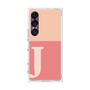 プレミアムスクエアケース［ オリジナル - initial two tone - J pink ］