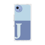 プレミアムスクエアケース［ オリジナル - initial two tone - J blue ］