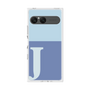 プレミアムスクエアケース［ オリジナル - initial two tone - J blue ］