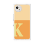 プレミアムスクエアケース［ オリジナル - initial two tone - K orange ］