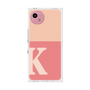 プレミアムスクエアケース［ オリジナル - initial two tone - K pink ］