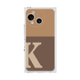 プレミアムスクエアケース［ オリジナル - initial two tone - K brown ］