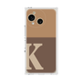 プレミアムスクエアケース［ オリジナル - initial two tone - K brown ］
