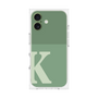 プレミアムスクエアケース［ オリジナル - initial two tone - K green ］