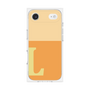 プレミアムスクエアケース［ オリジナル - initial two tone - L orange ］