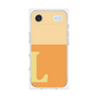 プレミアムスクエアケース［ オリジナル - initial two tone - L orange ］