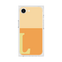 プレミアムスクエアケース［ オリジナル - initial two tone - L orange ］