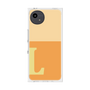 プレミアムスクエアケース［ オリジナル - initial two tone - L orange ］