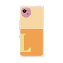 プレミアムスクエアケース［ オリジナル - initial two tone - L orange ］