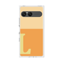 プレミアムスクエアケース［ オリジナル - initial two tone - L orange ］