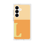 プレミアムスクエアケース［ オリジナル - initial two tone - L orange ］
