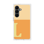 プレミアムスクエアケース［ オリジナル - initial two tone - L orange ］