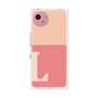 プレミアムスクエアケース［ オリジナル - initial two tone - L pink ］