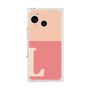 プレミアムスクエアケース［ オリジナル - initial two tone - L pink ］