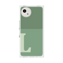 プレミアムスクエアケース［ オリジナル - initial two tone - L green ］