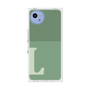 プレミアムスクエアケース［ オリジナル - initial two tone - L green ］