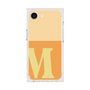 プレミアムスクエアケース［ オリジナル - initial two tone - M orange ］