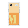 プレミアムスクエアケース［ オリジナル - initial two tone - M orange ］