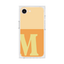 プレミアムスクエアケース［ オリジナル - initial two tone - M orange ］