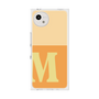 プレミアムスクエアケース［ オリジナル - initial two tone - M orange ］