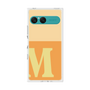 プレミアムスクエアケース［ オリジナル - initial two tone - M orange ］