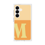 プレミアムスクエアケース［ オリジナル - initial two tone - M orange ］