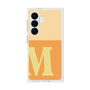 プレミアムスクエアケース［ オリジナル - initial two tone - M orange ］