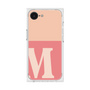 プレミアムスクエアケース［ オリジナル - initial two tone - M pink ］