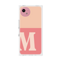プレミアムスクエアケース［ オリジナル - initial two tone - M pink ］