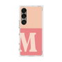 プレミアムスクエアケース［ オリジナル - initial two tone - M pink ］