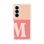 プレミアムスクエアケース［ オリジナル - initial two tone - M pink ］