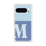 プレミアムスクエアケース［ オリジナル - initial two tone - M blue ］