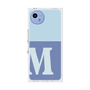 プレミアムスクエアケース［ オリジナル - initial two tone - M blue ］